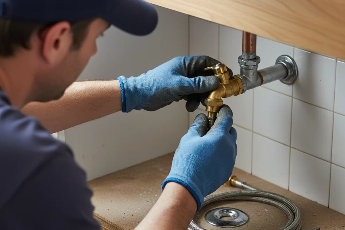 Shutoff valve and fitting work during Faucet and Fixture Repair in Boise